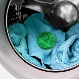 wasbal - set van 4 - voor wasmachine - tot 90°C - kunststof - groen — thumbnail 2