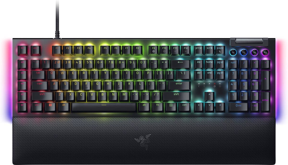 Razer BlackWidow V4 - Mechanisch Gaming Toetsenbord - Green Switch - RGB - 6 Macrotoetsen - Qwerty — afbeelding 1