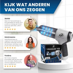 HomeShift® Auto Stofzuiger Draadloos V2 - Kruimelzuiger - Handstofzuiger - Kleine Stofzuiger - Draadloze stofzuiger - Air Duster - Nat & Droog - Grijs — thumbnail 8