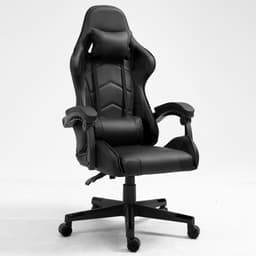 Alora Gaming stoel X-TREME - Zwart - Met Nekkussen & Verstelbaar Rugkussen - Kunstleer - Gamstoel - Game Stoel - Gaming chair - Bureaustoel — thumbnail 1