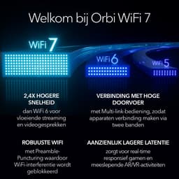 NETGEAR Orbi RBE972S - Mesh WiFi - WiFi Versterker - BE27000 - Quad-Band - 2-Pack - Wit — thumbnail 10
