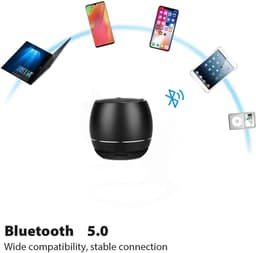 Portable Bluetooth Speaker - Mini Draagbare Luidspreker - 6 Uur Speeltijd - Stereo Pairing - Bluetooth 5.0 -3cm*4cm - Zwart — thumbnail 5