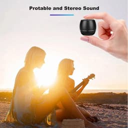 Portable Bluetooth Speaker - Mini Draagbare Luidspreker - 6 Uur Speeltijd - Stereo Pairing - Bluetooth 5.0 -3cm*4cm - Zwart — thumbnail 4