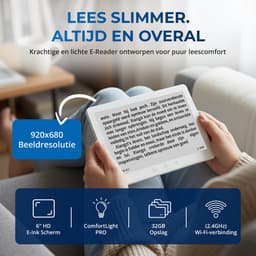 Veloura ereader - e reader met Hoesje voor E books - 32GB E-Readers - E-reader Nederlandstalig - Online luisterboeken & audio — thumbnail 11