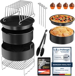 UNBOX Ronde Airfryer Accessoires - Geschikt voor Philips Airfryer 4,2L - Tomado - Princess - Inclusief Airfryer Siliconen Bakje & Nederlands E-Book — thumbnail 1