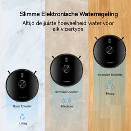 LIECTROUX X6 – Robotstofzuiger met Dweilfunctie – 6500Pa Sterke Zuigkracht – LDS LiDAR Navigatie & Uitgebreide Mapping – 2-in-1 Stof- en Waterreservoir – Virtuele Muren – Geschikt voor Tapijt & Dierenharen – App & Spraakbesturing — thumbnail 8