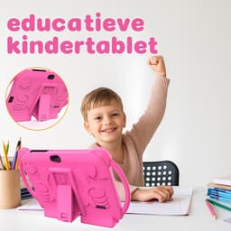 Kindertablet – Kindertablet vanaf 3 jaar – 7 inch – Android 14 – 4GB RAM + 32GB – Educatieve Kinder Tablet met Ouderlijk Toezicht – Schokbestendige Siliconen Hoes – Roze — thumbnail 3