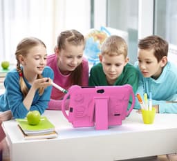 Kindertablet – Kindertablet vanaf 3 jaar – 7 inch – Android 14 – 4GB RAM + 32GB – Educatieve Kinder Tablet met Ouderlijk Toezicht – Schokbestendige Siliconen Hoes – Roze — thumbnail 6