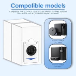 (12 Stuks Stofzakken) T30S Vervangende Stofzakken Compatibel met ECOVACS DEEBOT T30S/ T30S Combo/ X2 Combo Vacuum Cleaner, Accessoires Dust Bags voor T30S Combo Vacuum Cleaner, Collecting Bags. — thumbnail 3
