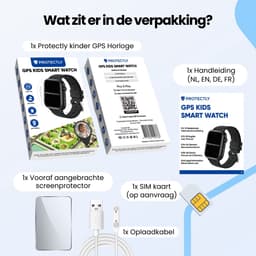Protectly® GPS Horloge Kind Met Simkaart 4G - SOS Knop - Smartwatch Kinderen - GPS Tracker Kind - Kinder Smartwatch - Videobellen - HD Camera - Whatsapp en SMS - Elke polsmaat - Incl. Simkaart — thumbnail 12