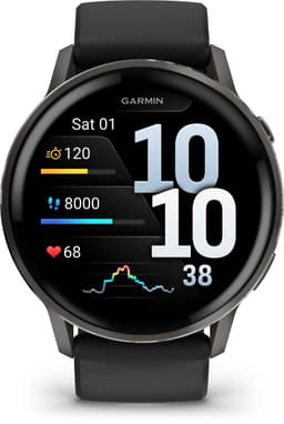 Garmin Venu 4 - Multisport smartwach - 45 mm - AMOLED - Slate Grijs/Zwart — thumbnail 3