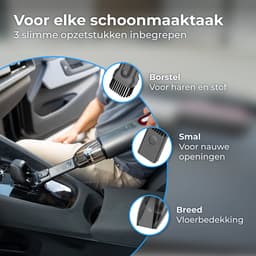 Nuvance Auto Stofzuiger - 6000Pa - Draadloos - Usb Oplaadbaar - Handstofzuiger - Autostofzuiger - Kruimelzuiger - Kleine Stofzuiger — thumbnail 6