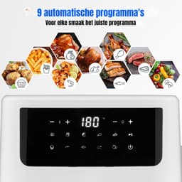 SCH® Mini airfryer - Airfryer - Airfryer klein - Wit - ‎40cm x 33cm x 33cm — thumbnail 7