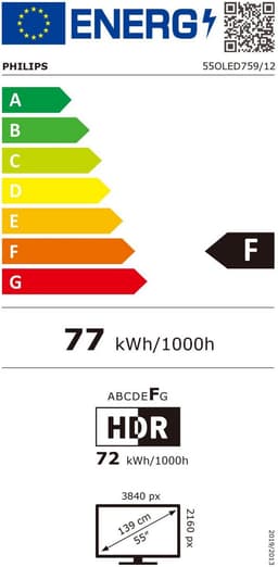 Philips 55OLED759/12 - 55 inch - 4K OLED - 2024 — thumbnail 2