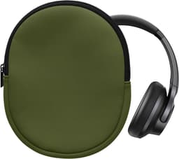 kwmobile hoes geschikt voor Anker Soundcore Q20i - 20 x 16 cm - Beschermhoes voor headset in olijfgroen - Van neopreen — thumbnail 1
