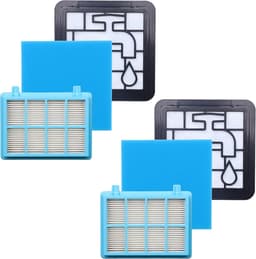 2 Stuks - Filterset Geschikt voor Philips Philips FC8010/01 ,PowerPro Compact/PowerPro City Series: FC9 - Stofzuiger onderhoud en reinigings accessoires - Allergie Filter Replacement Kit - Motorfilter + Schuimfilter + Hepa Filter - Duurzaam - 3 in 1 — thumbnail 1