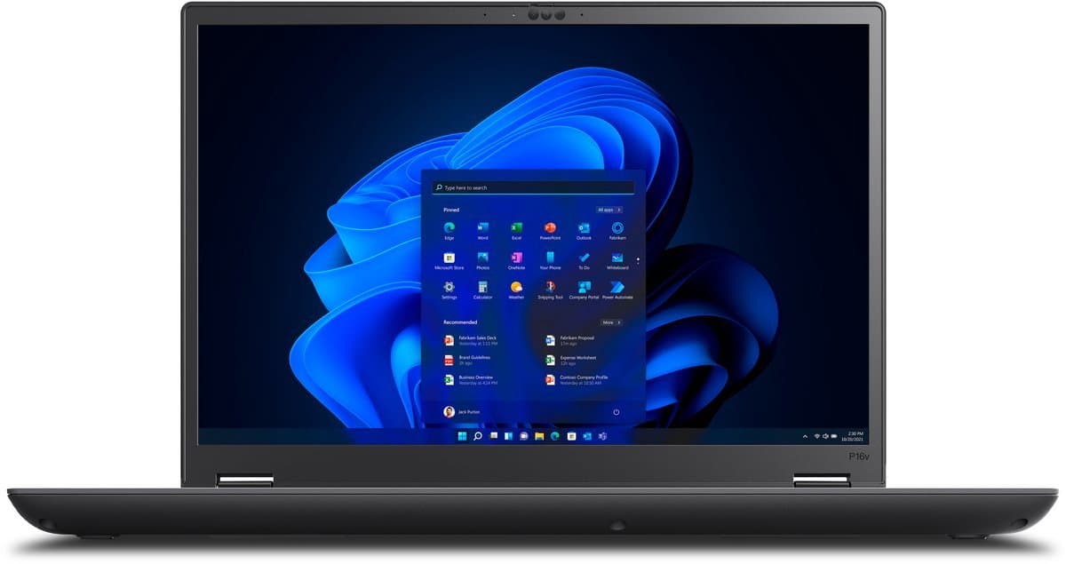 "Lenovo ThinkPad P16v Gen 2 | Intel Core Ultra 9-185H | 32GB DDR5-5600 | 1TB SSD M.2 PCIe 4.0x4 Perform | 16"" WUXGA (1920x1200) | Windows 11 Pro | Intel Wi-Fi 6E | Bluetooth 5.1 | NVIDIA RTX 3000 Ada 8GB" — afbeelding 1