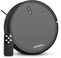 Powell Robotstofzuiger - Robotstofzuiger met Dweilfunctie - Robotstofzuiger met Laadstation - Robot Stofzuiger - Dweilrobot - Zwart — thumbnail 1