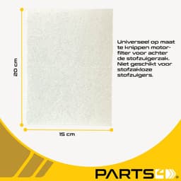 PARTS4® HEPA 12 Filter (set van 2 x 2 filters) geschikt voor AEG / Electrolux / Philips | O.a. geschikt voor AEG VX6, VX7, VX8, 6000 serie, UltraSilencer serie, Electrolux UltraSilencer serie, Philips Jewel serie | Vervanger voor EFH12, FC8031, AFS1W — thumbnail 2