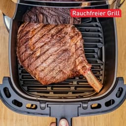 Tefal Easy Fry & Grill EY8014 XXL 6,5L - 2-in-1 Heteluchtfriteuse met Uitneembare Verdeler - Blauw Airfryer met 8 Automatische Kookprogramma's - Beste Grote Airfryer van Tefal - Digitaal Display - Extreem stil - Koken Zonder Olie - Anti Aanbaklaag — thumbnail 12