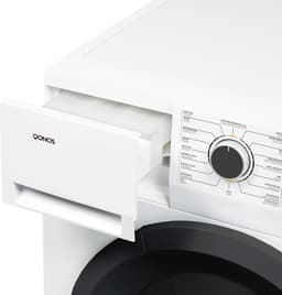 Qonos Warmtepompdroogkast DR1098435– 8kg – Energieklasse E – 16 Programma’s – Stil & Efficiënt – Roestvrijstalen Trommel – Zwarte Deur — thumbnail 7