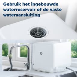 Amenzo® - Mini Vaatwasser - Inclusief App - Energielabel A - 900 Watt - 5 Programma's - Wit - Afwasmachine - Met Waterreservoir — thumbnail 12