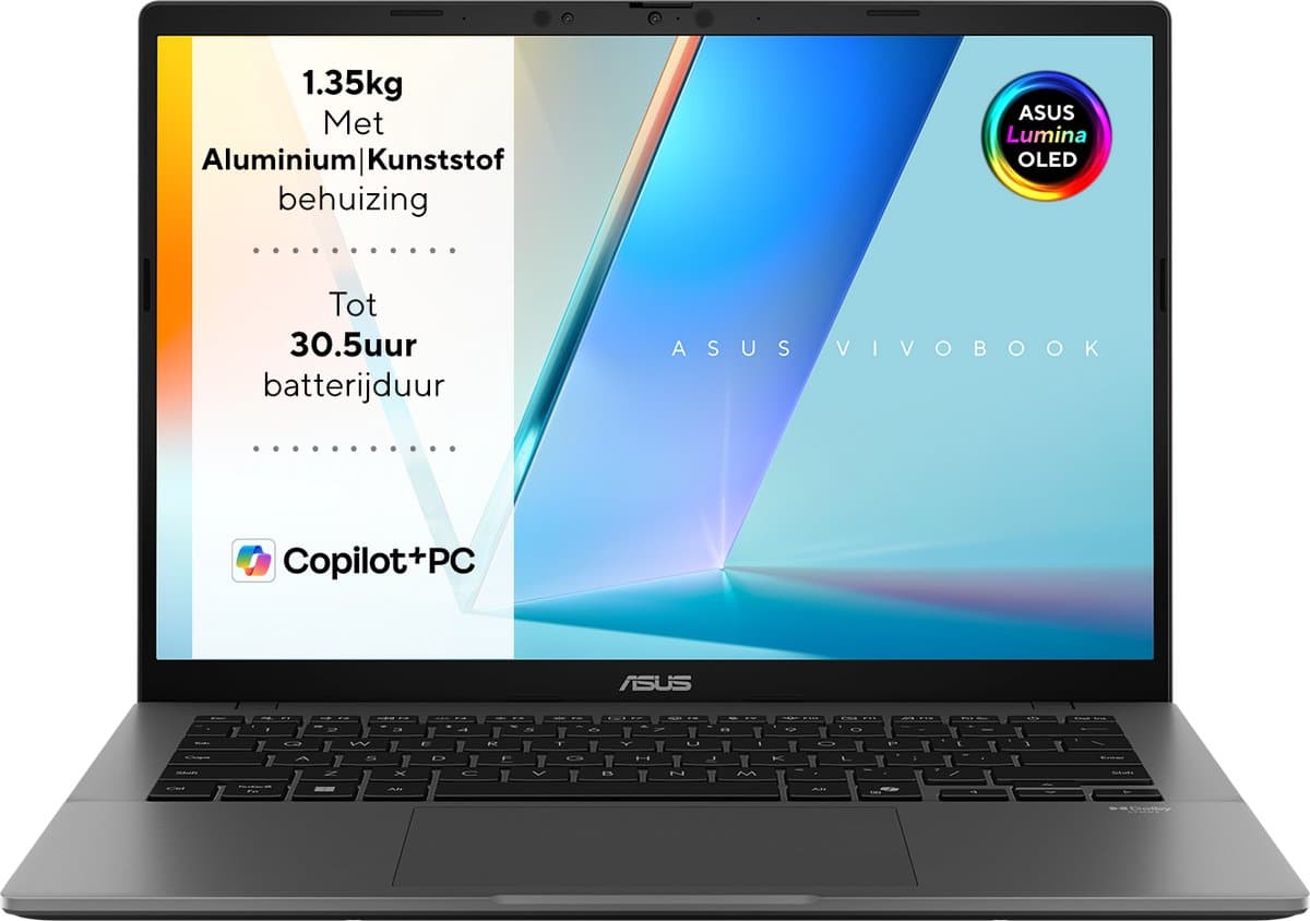 ASUS Vivobook S14 S3407QA-SF044W - Copilot+ PC Laptop - 14 Inch — afbeelding 1