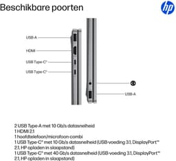 HP OmniBook X Flip NGAI 14-fk0751nd - 2-in-1 Copilot+ Laptop - 14 inch - 1.39 kg - AMD Ryzen AI 5 - 16 GB RAM - 512 GB SSD - Windows 11 Home — thumbnail 9