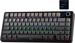 EPOMAKER x AULA F75 MAX - Zwart/Grijs - Mechanisch Draadloos Toetsenbord - RGB - 75% - QWERTY - Gaming Keyboard - Leobog Reaper Switch — thumbnail 1