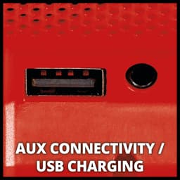 Einhell Accu Luidspreker TC-SR 18 Li BT Solo - Power X-Change - 18 V/Li-ion - Max. 85 dB - Bluetooth - AUX-/USB-aansluiting - Excl. accu en lader — thumbnail 2
