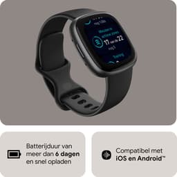 Fitbit Versa 4 - Smartwatch heren en dames - Zwart — thumbnail 6