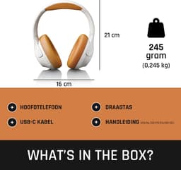 Lenco HPB-830GY - Draadloze over-ear Koptelefoon met Noise Cancelling - Grijs — thumbnail 6