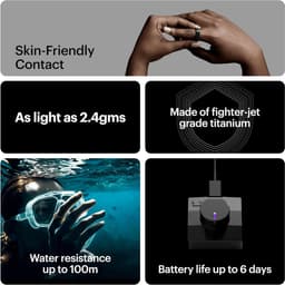 ULTRAHUMAN Ring AIR – Smart Ring | Geen maandabonnement | Bepaal eerst de juiste maat met de Sizing Kit | Slaaptracker - Hartslagmeter - Fitnesstracker – Matt Grey – Size 10 — thumbnail 8