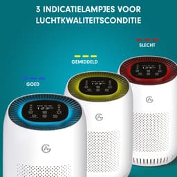 AG320 Luchtreiniger - Air Purifier -Luchtreinigers met Hepa Filter - Slaapkamer Air Cleaner - Slaapstand - Kinderslot - High Quality Filtersystem - Voor Schone Gezonde Lucht -Tegen Stof, Hooikoorts En Allergie - Verwijdert 99,97% -Display — thumbnail 4