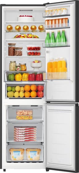 Hisense RB440N4AFA, Koelkast met A Energielabel - Koel-vriescombinatie - No Frost - Zwart- Multi-Air Flow - Fast Freeze - 35dB (A) -Inverter Compressor - 336 Liter — thumbnail 3