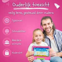 CosmoToys® Kids Tablet - Kindertablet - Tablet Kinderen - Vanaf 3 Jaar - Speelgoed voor in de Auto & Onderweg - 7 Inch - Android 11 - Ouderlijk Toezicht - 3500 mAh - Roze — thumbnail 8
