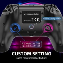PlayCool Dual shock 4 Controller V2 met Programmeerbare functie & RGB LED - Geschikt voor PS4 - Draadloos — thumbnail 11