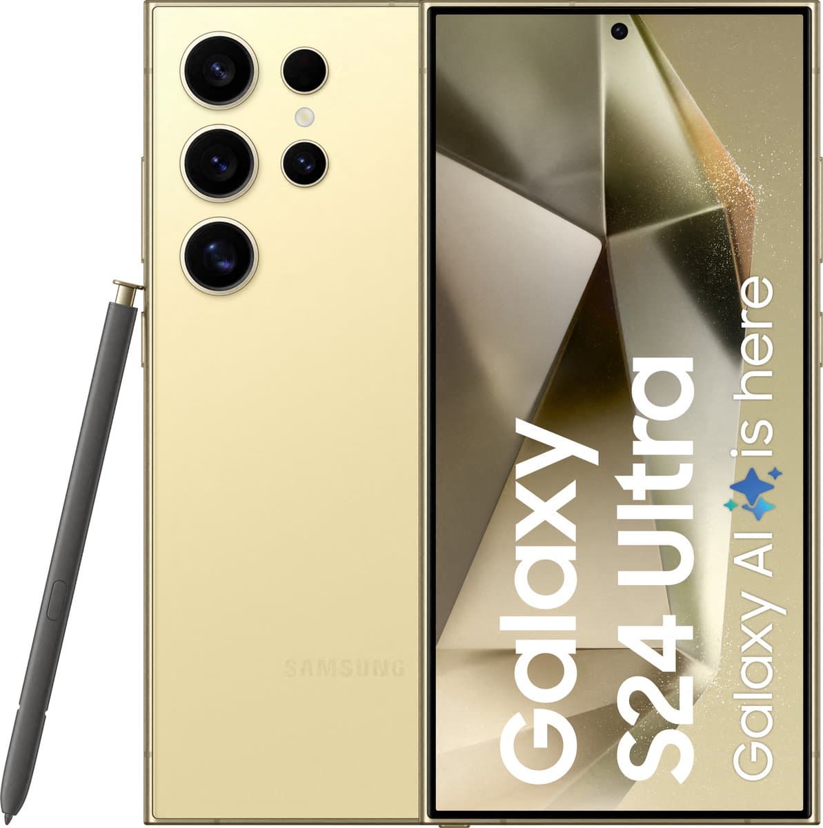 Samsung Galaxy S24 Ultra 5G - 1TB - Titanium Yellow — afbeelding 1
