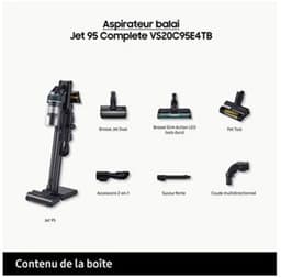 Samsung Jet™ 95 Multi - VS20C95E4TB/WD - draadloze steelstofzuiger - Tot 210 W zuigkracht - Vrijstaand oplaadstation - 10 jaar garantie op de Digital Inverter motor — thumbnail 3