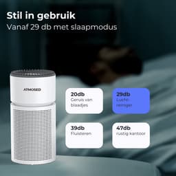 Atmosed 5-in-1 Luchtreiniger - Air Purifier - HEPA H13 Filter - Koolstof Filter - CADR 420 m³- 60 m² - Automatische stand - Luchtfilter tegen Hooikoorts, Allergie, Stof en Huisstofmijt - Luchtkwaliteitsindicator - Ionisator - UV Sterilisator — thumbnail 8