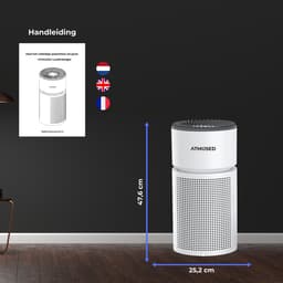 Atmosed 5-in-1 Luchtreiniger - Air Purifier - HEPA H13 Filter - Koolstof Filter - CADR 420 m³- 60 m² - Automatische stand - Luchtfilter tegen Hooikoorts, Allergie, Stof en Huisstofmijt - Luchtkwaliteitsindicator - Ionisator - UV Sterilisator — thumbnail 9