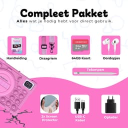 Bosstony Snelle Kids Tablet 10 inch - Ouderlijk Toezicht - 6000mAh Batterij - Android 13 - Incl Beschermpakket - Kindertablet vanaf 3 jaar — thumbnail 10