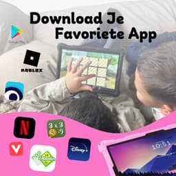 Bosstony Snelle Kids Tablet 10 inch - Ouderlijk Toezicht - 6000mAh Batterij - Android 13 - Incl Beschermpakket - Kindertablet vanaf 3 jaar — thumbnail 6