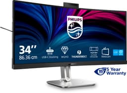 Philips 6000 series 34B2U6603CH - Curved Ultrawide Monitor - Webcam - Thunderbolt 4 - USB-C 100w - Smart KVM - 34 inch — thumbnail 12