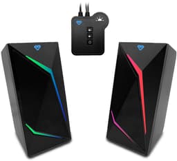 Media-Tech - Gaming 2.0 - luidsprekers met Bluetooth - kleurrijke RGB LED-achtergrondverlichting COBRA PRO URION 2.0 MT3172 — thumbnail 3