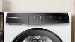 Bosch Serie 8 WQB246D41 - Vrijstaand - Voorbelading - Warmtepomp - Wit - Knoppen - 112 l - DE display — thumbnail 3