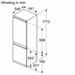 Siemens KI86V5SE1 - Inbouw koelvries combinatie - 178cm — thumbnail 6