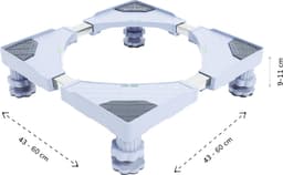 Verstelbare Wasmachine Verhoger – Stabiele en Universele Ondersteuning voor Wasmachines & Drogers – Verhoogt tot 11 cm – Antislip & Geluiddempend — thumbnail 6