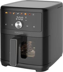 Tomado TAF6002B - Airfryer XXL - Heteluchtfriteuse - 6 liter - Kijkvenster - 7 automatische programma's - Zwart — thumbnail 2