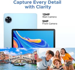 DOOGEE Tablet U11 Pro VIP - Tablette - 30GB RAM + 256GB ROM - 8580 mAh - 11 Inch 1080P 90 Hz - T7200 Octa Core - 13MP Camera - 5G WIFI - Face ID - 7.9 mm Metallic Body - Blauw — thumbnail 7